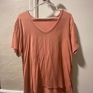 Women's V-Neck Coral Top